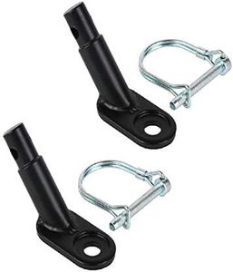 LAJIAOZ 2Pcs Black Bike Trailer Coupler/Hitch Connector/Cycling Adapter Accessories,Bicycle Trailer Hitch Connector Attachment for Child,Cargo,Pet Bike Trailers