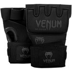 Venum Kontact Gel Glove Wraps - Black/Black, One Size