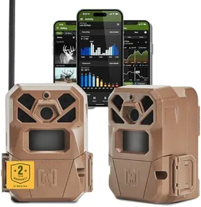 Moultrie Edge 2 Cellular Trail Camera - Auto Connect Nationwide 4G LTE - On Demand 36MP Photo - 1080P Video with HD Audio - 100 Ft Detection Range - Low Glow Flash