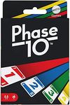 Mattel Games Phase 10 card game, sequences rummy-like card game, includes 108 cards, FFY05
