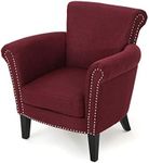 Christopher Knight Home Brice-Ckh Arm Chair, Wine/Dark Brown