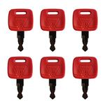 BODYA 6Pcs Ignition Keys Excavator Keys for John Deere Tractors RE183935 Heavy Equipment Spare Key Replacement Keys