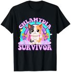 Chlamydia Survivor Cat Meme Funny Shirts for Men Adult Humor T-Shirt