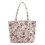 Vera Bradley Women's Vera Tote Bag Handbag, Prairie Paisley-Recycled Cotton, One Size