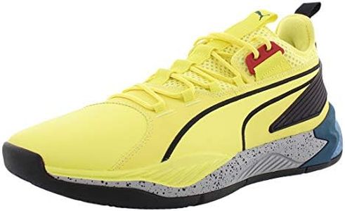 PUMA Mens Uproar Spectra Basketball Sneakers Shoes - Yellow, Yellow Black, 11.5 US