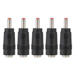 ASHATA DC Power Converter Plug, 5PCS 5.5 x 2.1 Female to 3.5 x 1.35MM Male DC Adapter Connector Router Power Converter, Tip Size AC/DC Adapter Barrel Plug Connector for Wall Chargers