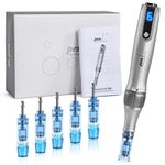 Microneedling Pen M8S, Professional Wireless Derma Pen with 6pcs Replacement Cartridges Needles for Dr Pen M8S (12pin, 36pin) 6 Speeds Adjustable Micro Needling Microneedle Machine for Face, Skin Care