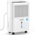 Yaufey Energy Star Dehumidifier Ideal for Home, Basement and Large Rooms up to 2 m², Powerful and Quiet, Timer, Fixed Humidity, Drain Hose and