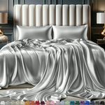 DECOLURE Satin Sheets Set Queen 4pc