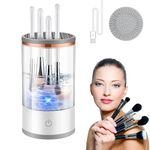 ANTEISI Electric Makeup Brush Cleaner,Make Up Brush Cleaner Spinner,Automatic Makeup Brush Cleaner,One-Button Operation, Automatic Shutdown, Suitable For All Cosmetic Brushes (1pc)