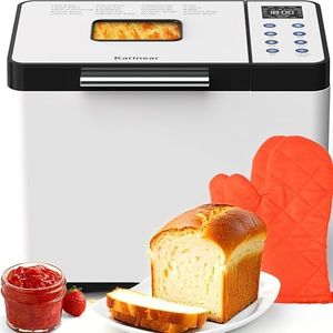Karinear Bread Maker Upgrade 20 Function with Gloves 2LB with 15H Timer