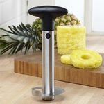 Pineapple Corer and Slicer Tool, Pineapple Cutter and Corer - Upgraded, Reinforced, Sharp, Thicker Blade - Stainless Pineapple Slicer Decoder Peeler and core Remover