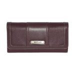 ROOTS Ladies Ultimate Pocket Clutch Wallet, Plum Trifold, Medium