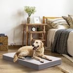 Orthopedic Dog Bed for Large Dogs, Large Dog Bed with Removable Waterproof Cover and Machine Washable Dog Bed, Egg Crate Foam Pet Bed Mat, L (35.4" x 22" x 3.1")