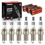 A-Premium Iridium & Platinum Spark Plugs Compatible with Mazda 626 1998-2002 2.5L, Millenia 1995-2002 2.3L, Pack of 6