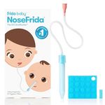 Frida Baby NoseFrida the SnotSucker Filter Bundle: Nasal Aspirator for Baby, Baby Nose Sucker, NoseFrida + 24 Hygiene Filters