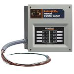 Generac 6854 Home Link Upgradeable 30 Amp Transfer Switch Kit with 10' Cord and Aluminum Power Inlet Box