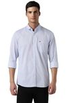 Peter England Men's Slim Fit Shirt (PCSFSSLPD98867_Light Blue 42)