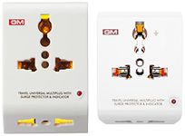 GM 3012 3 Pin Travel Universal Multi-Plug with Surge Protector & Indicator&GM 3011 2 Pin Travel Universal Multi-Plug with Surge Protector & Indicator&GM 3050 16 Amp 3 Pin Multi-Plug Adaptor