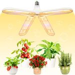 200W LED Grow Light, 552 LEDs Sunlike Full Spectrum Grow Light Bulb with 4 Adjustable Panels, Waterproof Plant Lamp for Indoor Plants, Hydroponic, Greenhouse, Indoor Garden