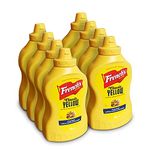 French's Classic Yellow Mustard 397 G | Pack of 8 | Wholesome, Tangy, Traditional Taste | Perfect for Cheese Burgers, Hot Dogs, Roasted Vegetables, and Chicken Salads