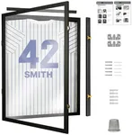 flybold Jersey Frame Display Case - Large Jersey Display Case Memorabilia - Acrylic Anti Fade 98% UV Protection - Jersey Framing Kit for Football | Baseball | Basketball | Soccer | Hockey - Black