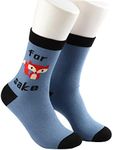 MBMSO 2 Pair for Fox Sake Socks Fox Gag Gift Funny Fox Lover Gifts Fox Pun Joke Socks Fox Themed Gifts Movie Merchandise, For Fox Sake Socks