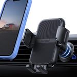 Lamicall Car Vent Phone Mount - 2024 Wider Clamp & Metal Hook Air Vent Cell Phone Holder Cradle, [Thick Cases Friendly] Cellphone Vent Clip, 360 Adjustable Mobile Stand for for iPhone 15 14 13 Pro Max