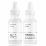 VEROA 2Pcs Salicylic Acid 2% + Hyaluronic Acid B5 Face Serum - Improves Large Pores and Acne Anti Aging Hydrating Serum - Brightens Skin Easy to Absorb Hyaluronic Acid Serum for Face