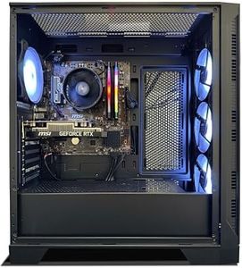 NSX GAMING Tomcat Desktop Pc Ryzen 5 5500, RTX 3050 6GB, (2 * 8GB) 16 Gb RAM 3600 RGB, SSD 480GB M.2 NVME, W11, WiFi Ready, Mouse and Keyboard, 1 Year Manufacturer