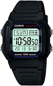 Casio Men's Classic W800H-1AV Sport Watch with Black Resin Band