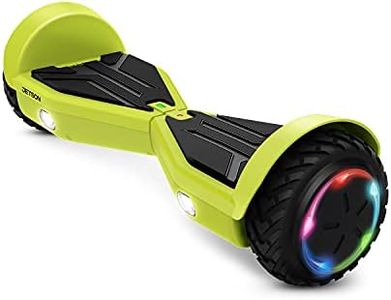 Jetson All Terrain Hoverboard with LED Lights, LED Light-up Wheels, Rechargeable, Self-Balancing Hoverboard with Active Balance Technology, Ages 12+, JAERO-ELC