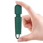 MANFLY Electric Neck Massager, Rechargeable Handheld Waterproof Mini Massager, Green