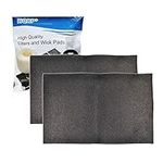 HQRP 2-pack Cut to fit Foam Filter for Air Conditioning Unit/Furnace Unit, 24" x 15" x 1/4"