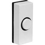 K M Electronics® Door Bell Chime Bell Push Press Button White Black Inserts