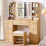 Arulvmrn 43" Makeup Vanity Desk wit