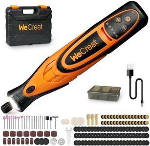 WECREAT Cordless Rotary Tool Kit-25000RPM 5-Speed Multi Power Tool with 7.4V 1.1Ah USB Rechargeable Battery and 175 Accessories-Perfect for Engraving Cutting and Handmade DIY Crafts
