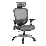 STAPLES Ergonomic Task Chair, Mesh, Ergonomic, Lumbar Support, Swivel, Gray