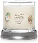 Yankee Candle Coconut Beach Scented, Signature 4.3oz Small Tumbler Single Wick Candle, Over 20 Hours of Burn Time