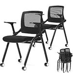 FYLICA Foldable Office Chair Set of