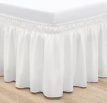 RIMELA White Bed Skirt Queen Size 1