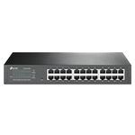 TP-Link 24-Port Gigabit Easy Smart Managed Switch with 24 10/100/1000 Mbps RJ45 Ports, Plug and Play, Desktop/Rackmount, Sturdy Metal w/ Shielded Ports, Support QoS, Vlan, IGMP & LAG (TL-SG1024DE)