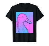 Vaporwave Mallard Aesthetic T-Shirt - Pastel Goth Duck