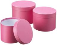 OASIS Symphony Lined Florist Hat Boxes - Set of 3 - Strong Pink