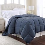 Southshore Fine Linens Vilano Springs Down Alternate Lightweight Comforter, Dark Blue, King/California King
