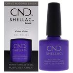 Shellac Nail Color - Video Violet by CND for Women - 0.25 oz Nail Polish