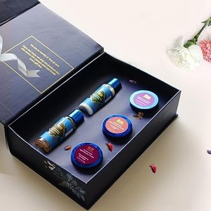 Blue Nectar Naturally Beautiful Face Gift Set for Women & Men | Face Cream, Face Scrub, Face Wash, Lip Balm & Green Tea Face lotion | Pack of 5 | Perfect Anniversary & Birthday Gift