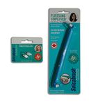 Sulcabrush Flosser Toothbrush with 2 Replacement Tips for Oral Hygiene Flossing Gum Health. Clean and Remove Plaque. Made in Canada