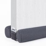 fowong Under Door Draught Excluder,88cm Double Side Draught Excluder for Bottom of Doors Under Door Seal Reduce Noise Draft Excluder Cushion Grey