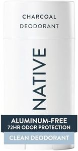 Native Deodorant - Natural Deodorant - Vegan, Gluten Free, Cruelty Free - Free of Aluminium, Parabens & Sulphates - Born in the USA - Charcoal